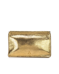 goldene Leder Clutch von Jerome Dreyfuss