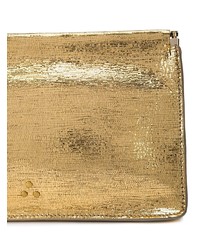 goldene Leder Clutch von Jerome Dreyfuss