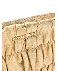 goldene Leder Clutch von MICHAEL Michael Kors