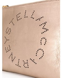 goldene Leder Clutch von Stella McCartney