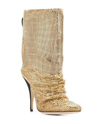 goldene Leder mittelalte Stiefel von Marco De Vincenzo