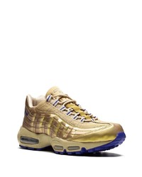 goldene Leder niedrige Sneakers von Nike