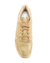 goldene Leder niedrige Sneakers von Reebok