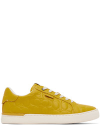 goldene Leder niedrige Sneakers von Coach 1941