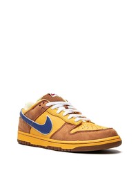 goldene Leder niedrige Sneakers von Nike