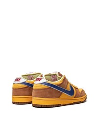 goldene Leder niedrige Sneakers von Nike