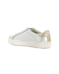 goldene Leder niedrige Sneakers von Karl Lagerfeld