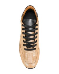 goldene Leder niedrige Sneakers von Ghoud