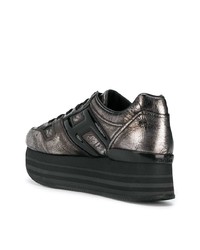 goldene Leder niedrige Sneakers von Hogan