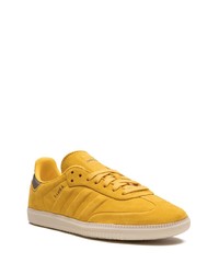 goldene Leder niedrige Sneakers von adidas