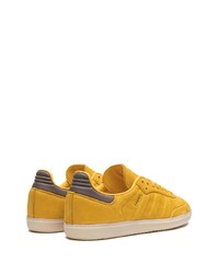 goldene Leder niedrige Sneakers von adidas