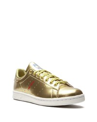 goldene Leder niedrige Sneakers von adidas