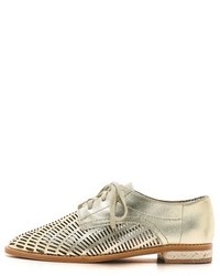 goldene Leder Oxford Schuhe von Matt Bernson