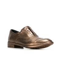 goldene Leder Oxford Schuhe von Officine Creative