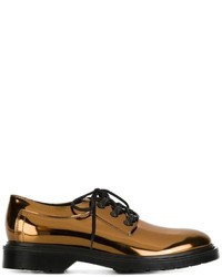 goldene Leder Oxford Schuhe von MM6 MAISON MARGIELA