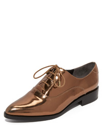 goldene Leder Oxford Schuhe von Sigerson Morrison