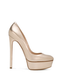 goldene Leder Pumps von Casadei