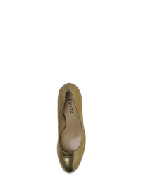 goldene Leder Pumps von Evita