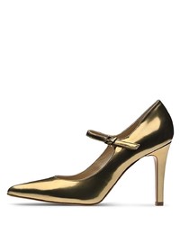 goldene Leder Pumps von Evita