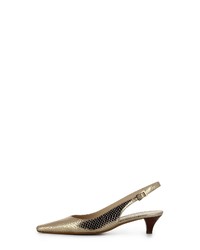 goldene Leder Pumps von Evita