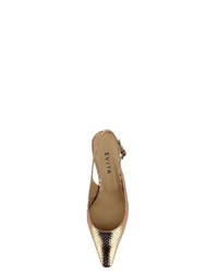 goldene Leder Pumps von Evita