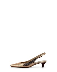 goldene Leder Pumps von Evita