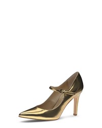 goldene Leder Pumps von Evita