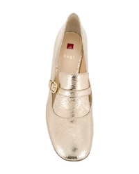 goldene Leder Pumps von Högl