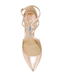 goldene Leder Pumps von Jimmy Choo