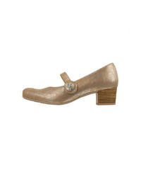 goldene Leder Pumps von Lei by tessamino