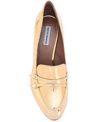 goldene Leder Pumps von Tabitha Simmons