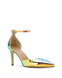 goldene Leder Pumps von Antonio Barbato