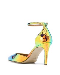 goldene Leder Pumps von Antonio Barbato