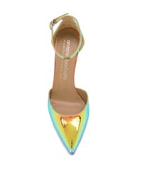 goldene Leder Pumps von Antonio Barbato