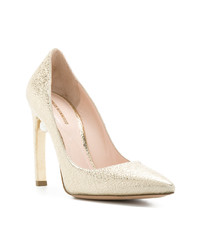 goldene Leder Pumps von Nicholas Kirkwood