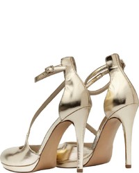 goldene Leder Pumps von PoiLei