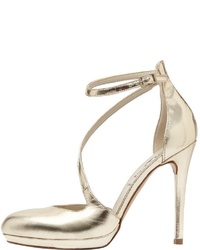 goldene Leder Pumps von PoiLei