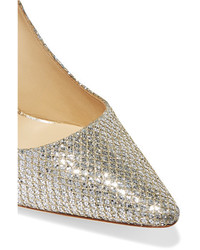 goldene Leder Pumps von Jimmy Choo