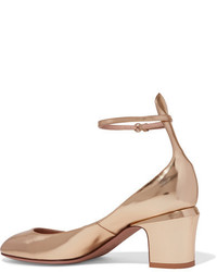 goldene Leder Pumps von Valentino