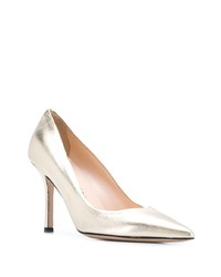 goldene Leder Pumps von Marc Ellis