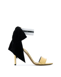goldene Leder Sandaletten von Alexandre Vauthier