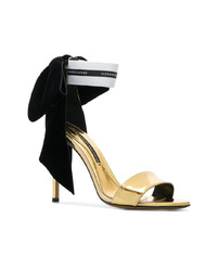 goldene Leder Sandaletten von Alexandre Vauthier