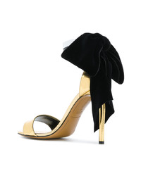 goldene Leder Sandaletten von Alexandre Vauthier