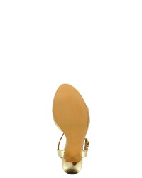 goldene Leder Sandaletten von Evita