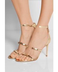 goldene Leder Sandaletten von Tamara Mellon