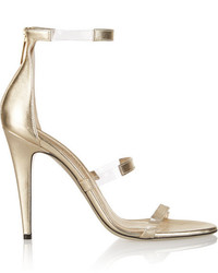 goldene Leder Sandaletten von Tamara Mellon