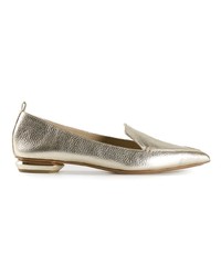 goldene Leder Slipper von Nicholas Kirkwood