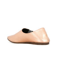 goldene Leder Slipper von Yoshiokubo