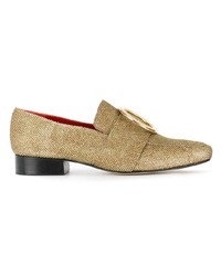 goldene Leder Slipper von Dorateymur