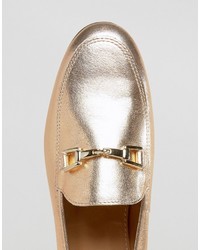 goldene Leder Slipper von Carvela